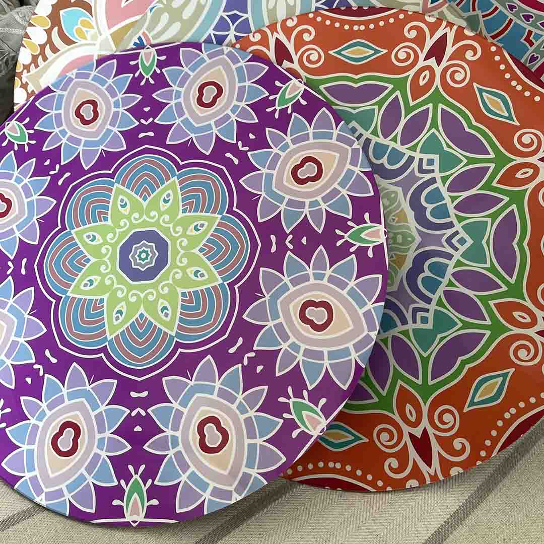 Placemat - Mandala Obasi Black (Set of 4)