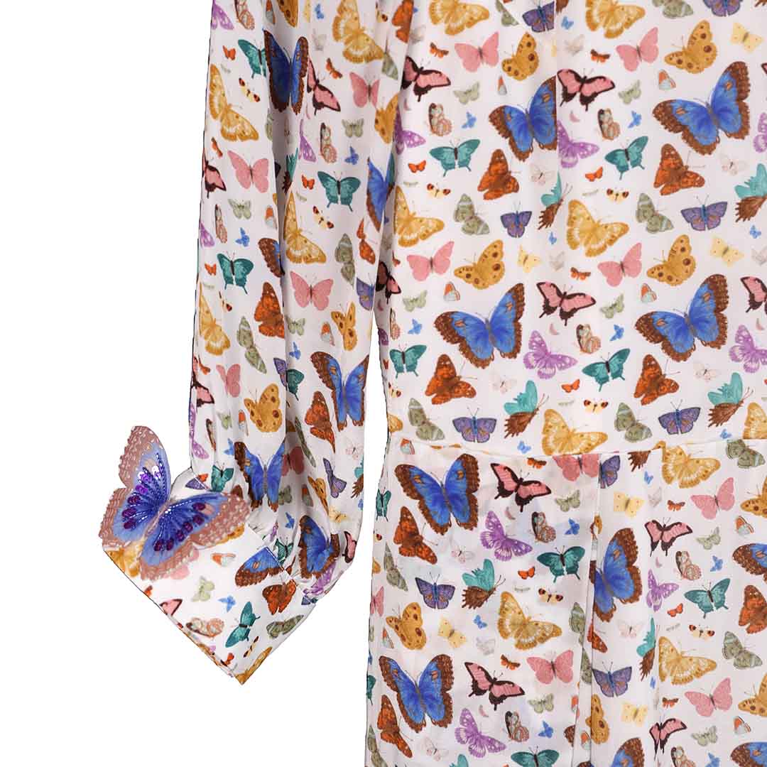 Butterflies & Birds - Garden Kurta Ivory Medium