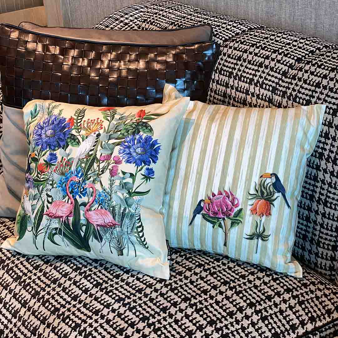 Cushion Cover - Jungle Ivory Canvas (Set of 4)