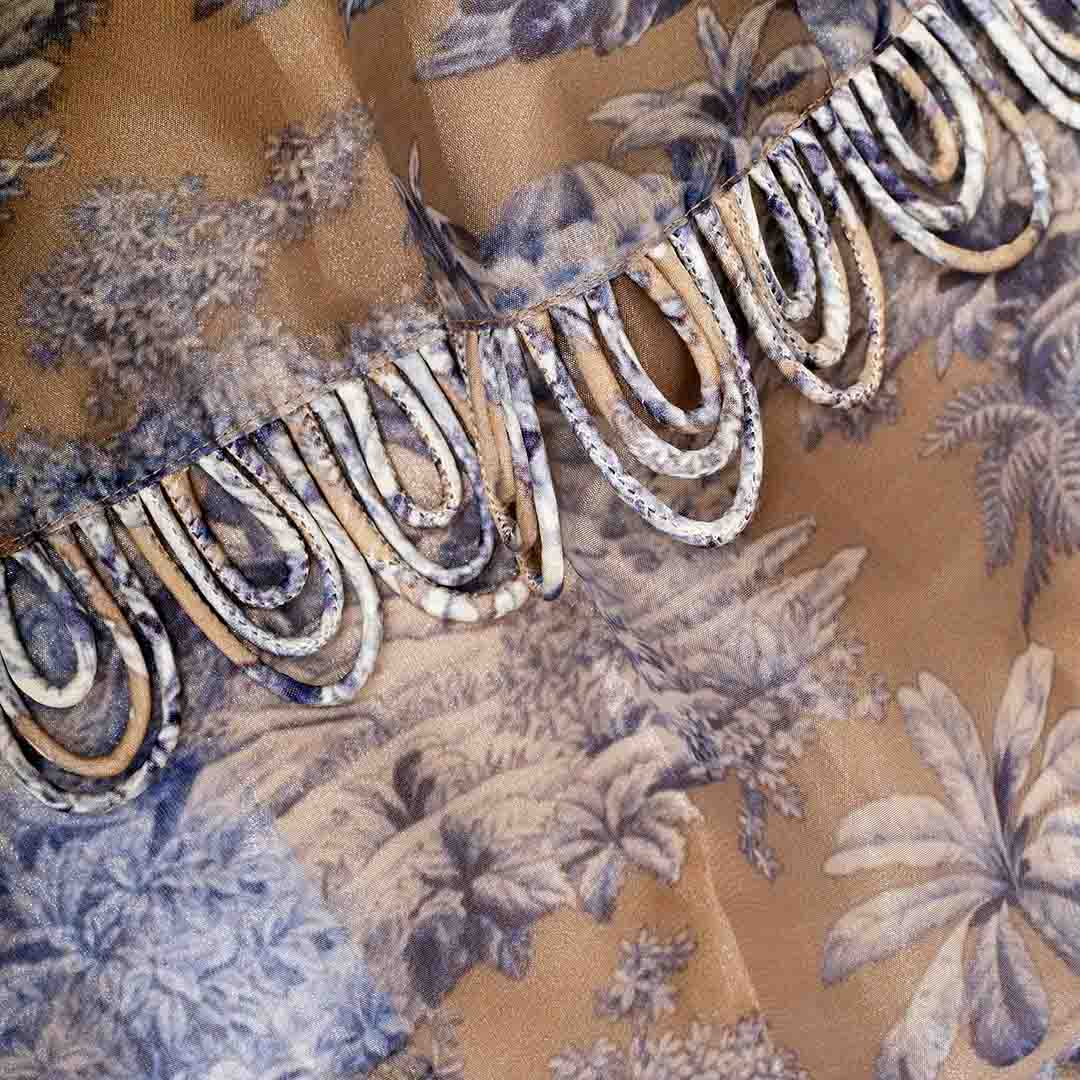 Picnic - Looped Elephant Skirt Beige Small