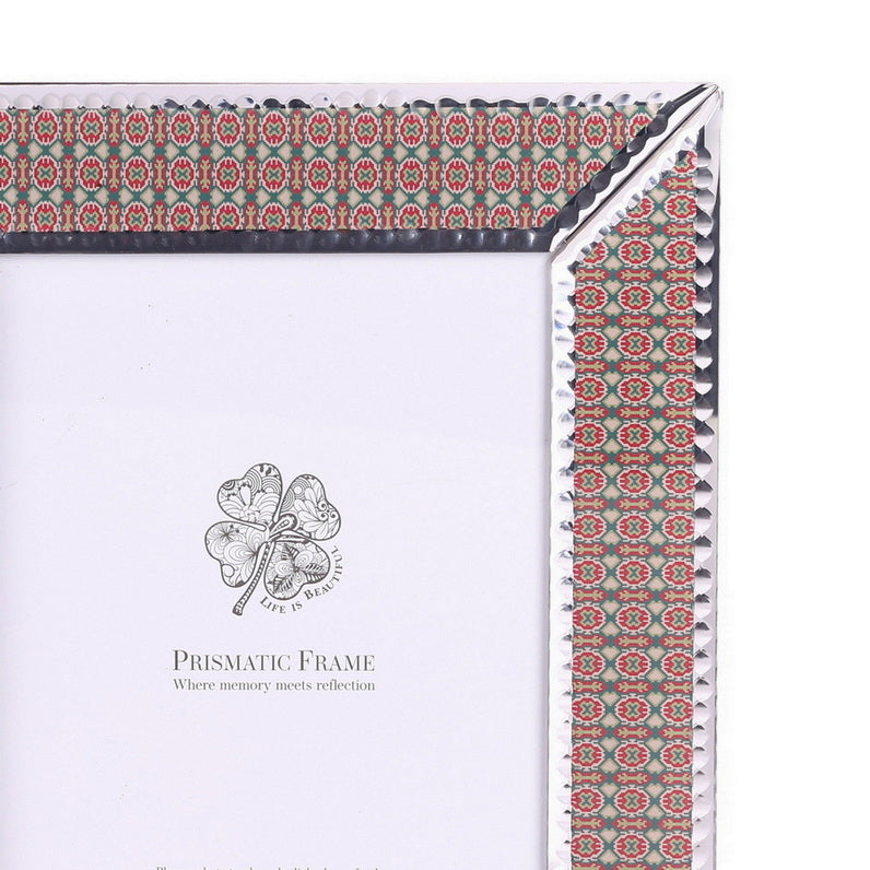 Prismatic Photo Frame – Amber Orange Small