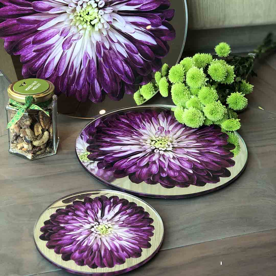 Platters - Bloom Magenta Chrysanthemum
