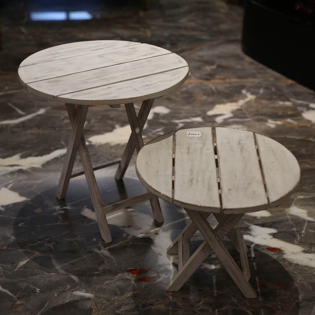 Tableware - Classic Wooden Stool Ivory