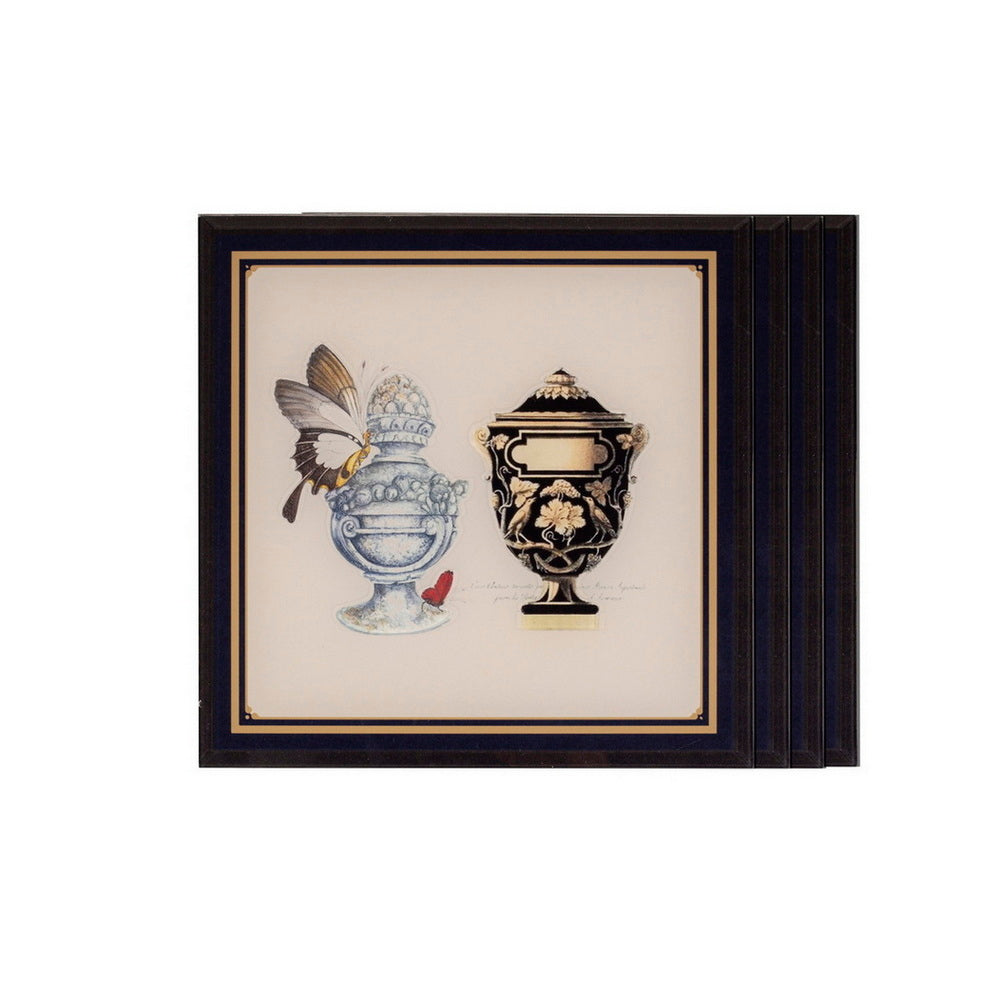 Coasters - Butterflies & Birds Una (Set of 4)