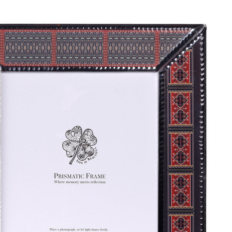 Prismatic Photo Frame – Vintage Red Large