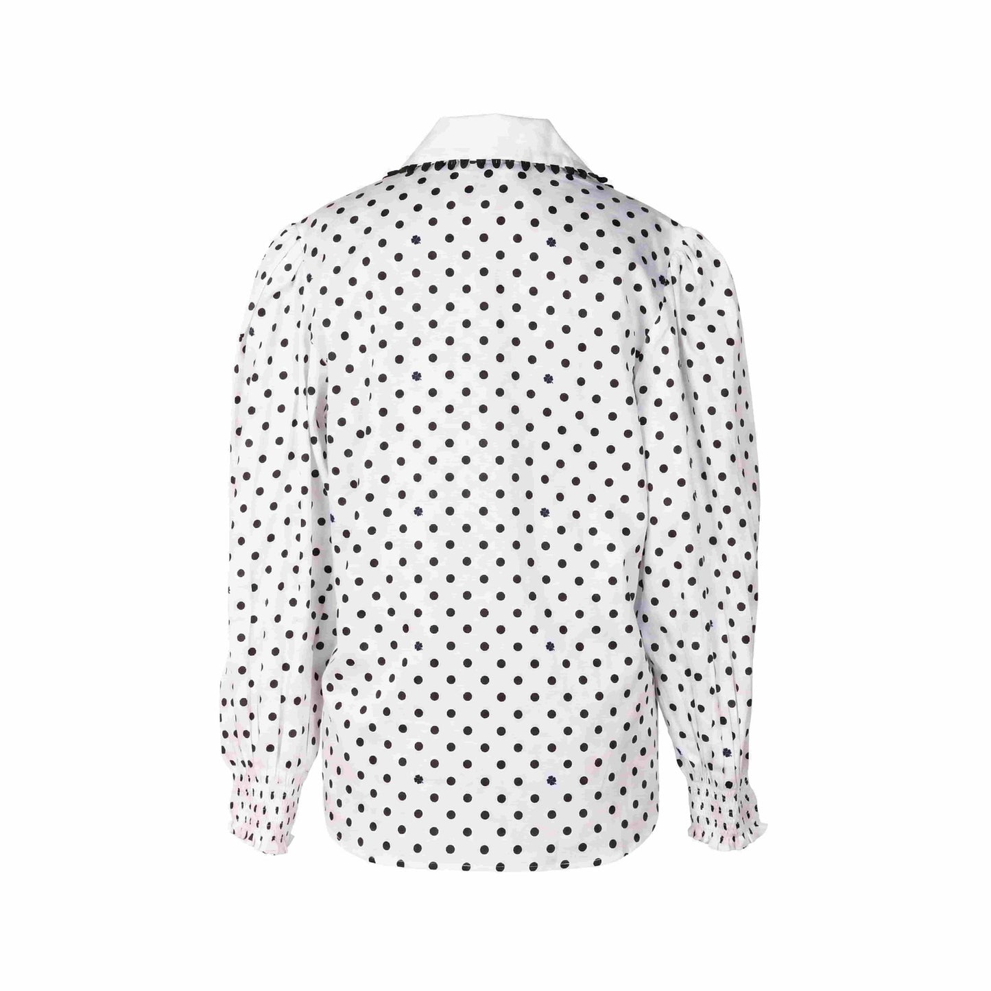 Polka Dot - Ruched Shirt