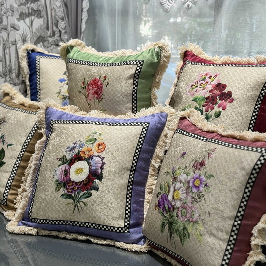 Cushion Covers - Botanical Fringe (Set of 6)