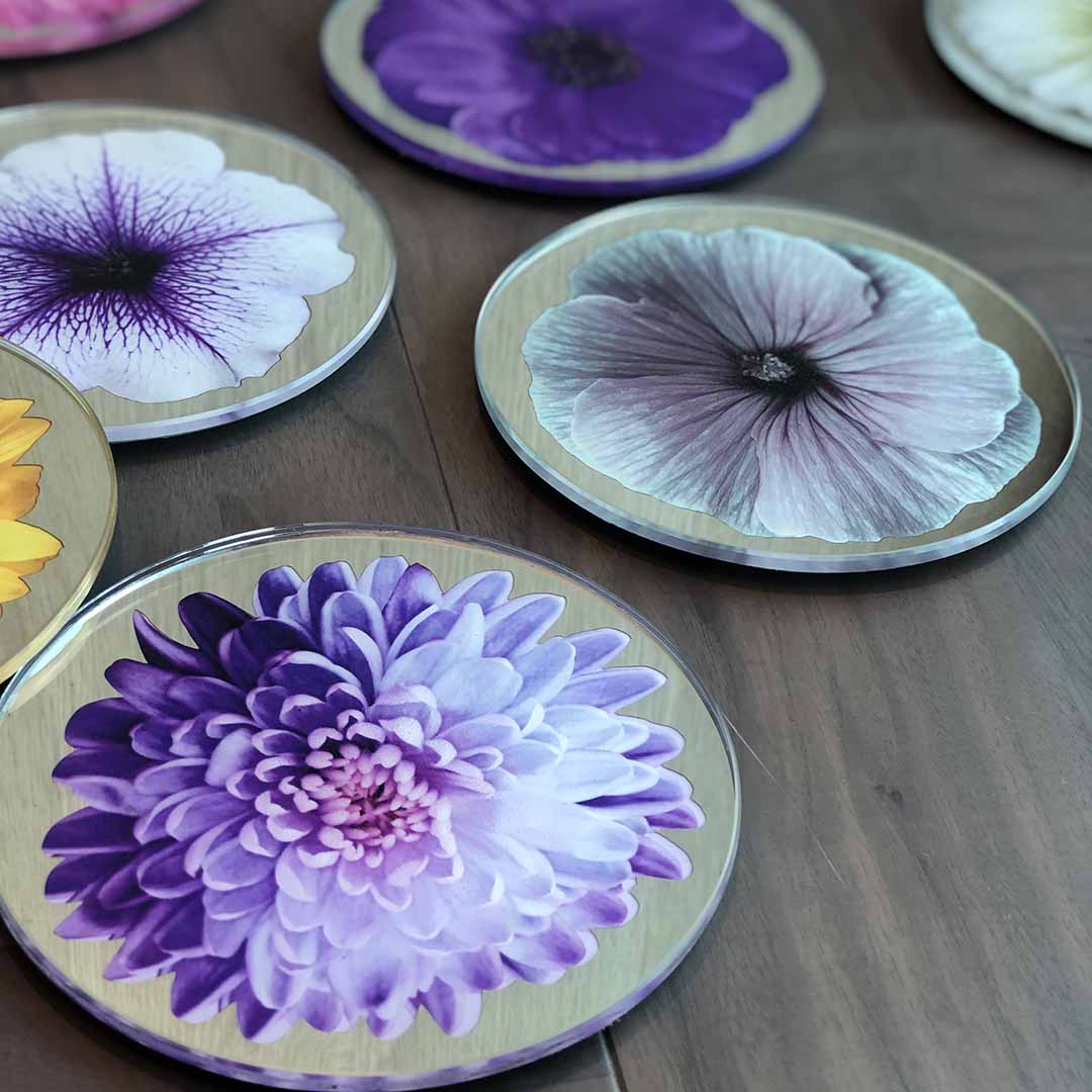 Platters - Bloom Purple Chrysanthemum