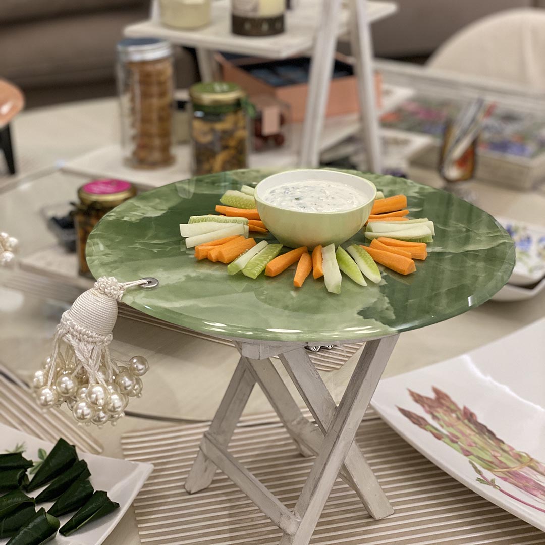 Tableware - Classic Wooden Stool Ivory