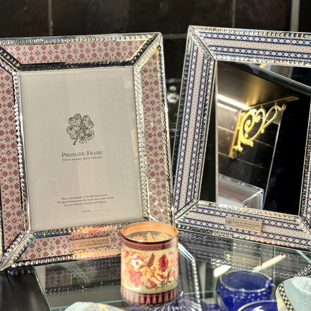 Prismatic Photo Frame – Rosé Lattice Small