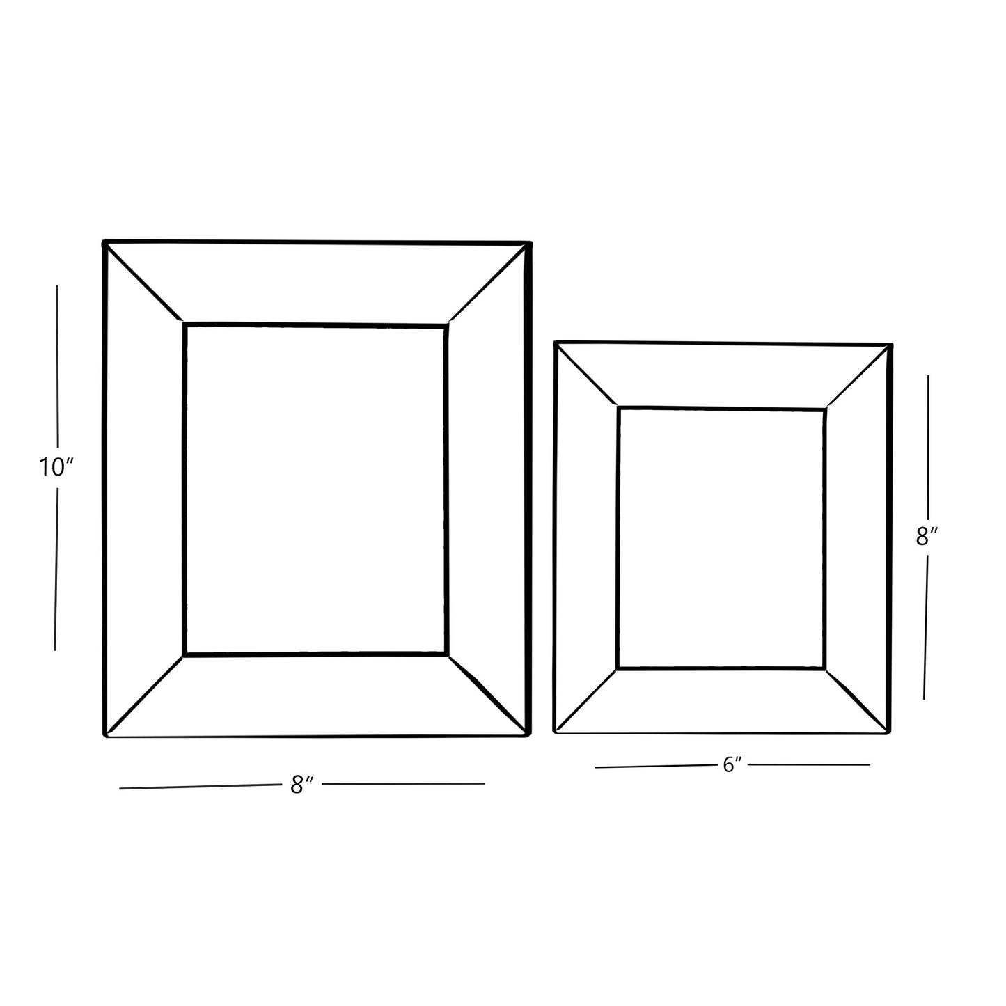 Prismatic Photo Frame – Blush Sky Large