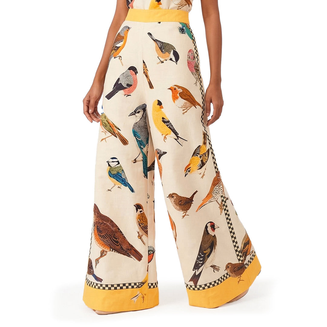 Butterfly & Birds - Printed Culottes