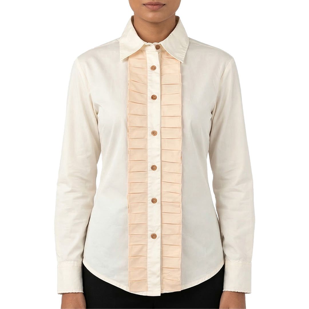 LIB Basics - Ruffle Front Shirt