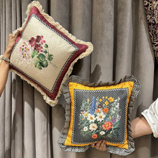 Cushion Covers - Botanical Fringe (Set of 6)