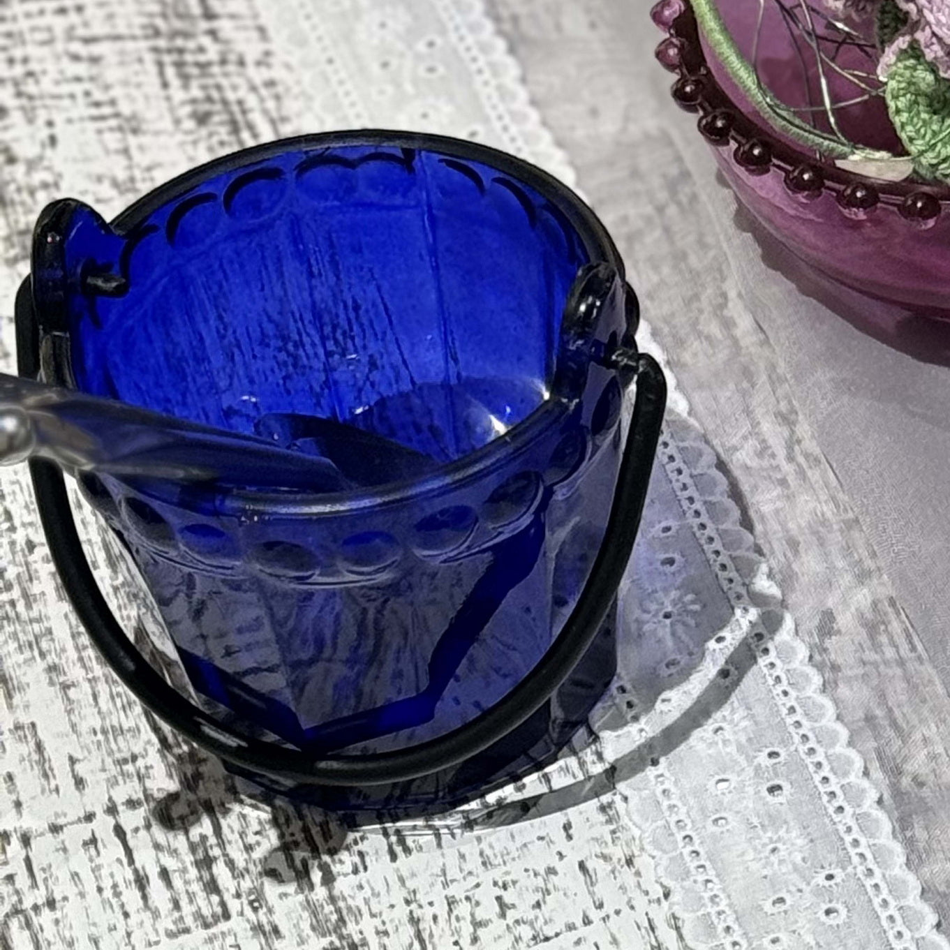 Bowls - Dotted Bucket Royal Blue (Set of 4)