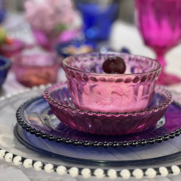 Mini Table Essentials - Dotted Nibbler Pink (Set of 4)