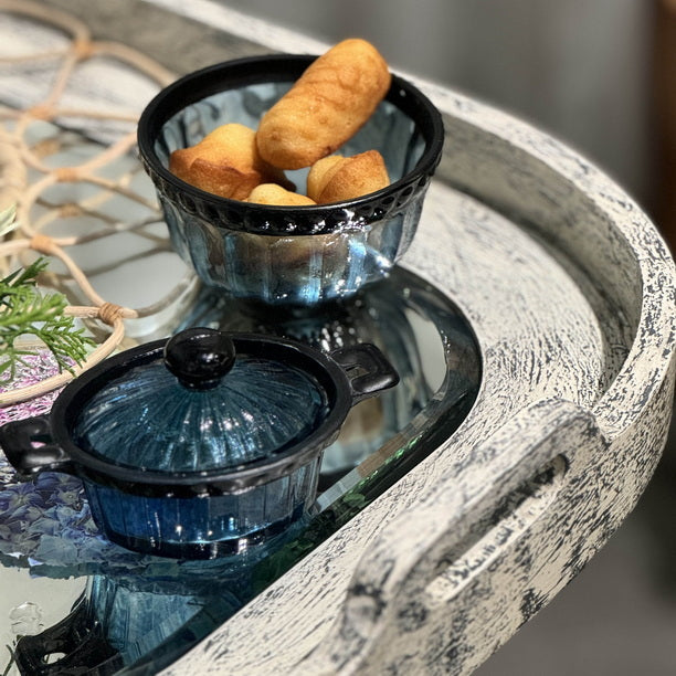 Mini Table Essentials - Dotted Caseroll Smoky (Set of 4)
