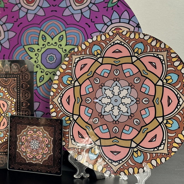 Placemat - Mandala Kirost Black (Set of 4)