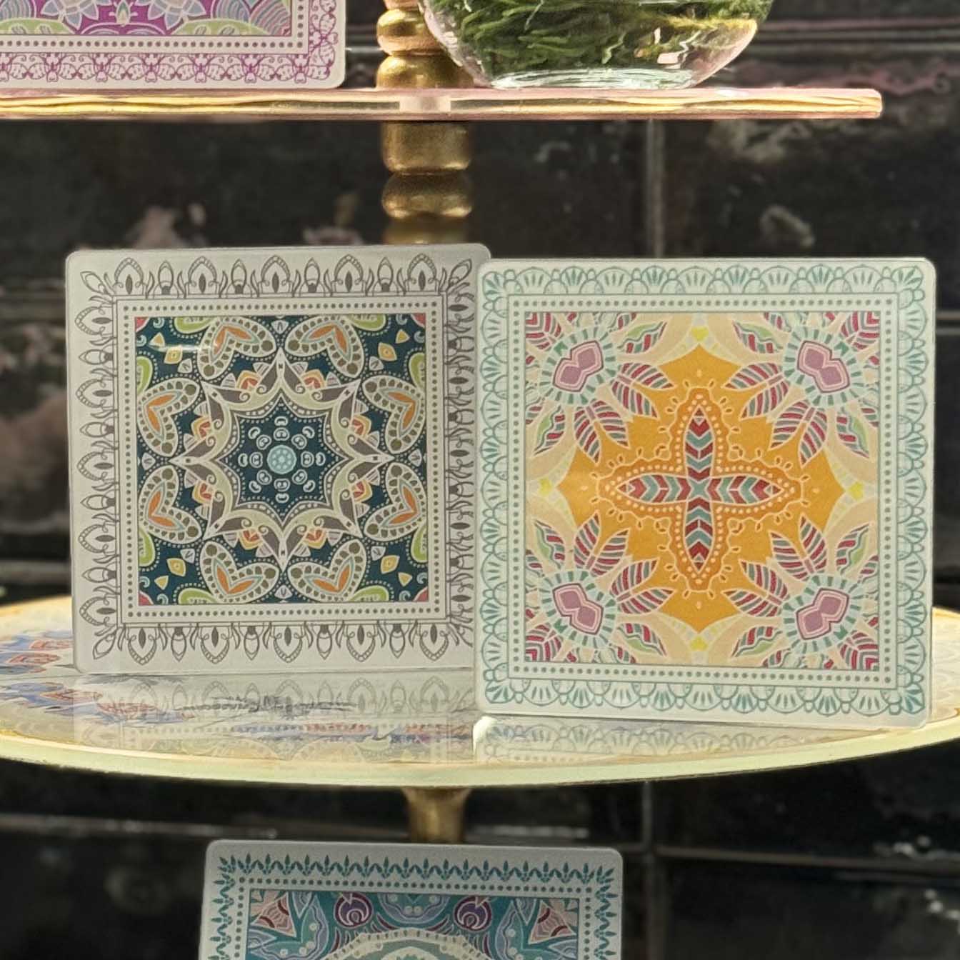 Coasters - Mandala Sarabi Frost (Set of 4)