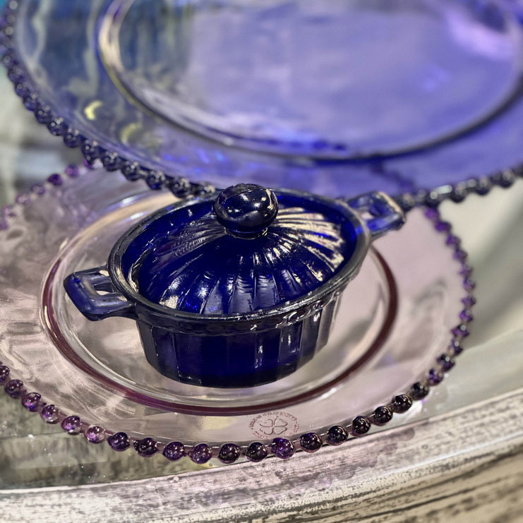 Mini Table Essentials - Dotted Caseroll Royal Blue (Set of 4)