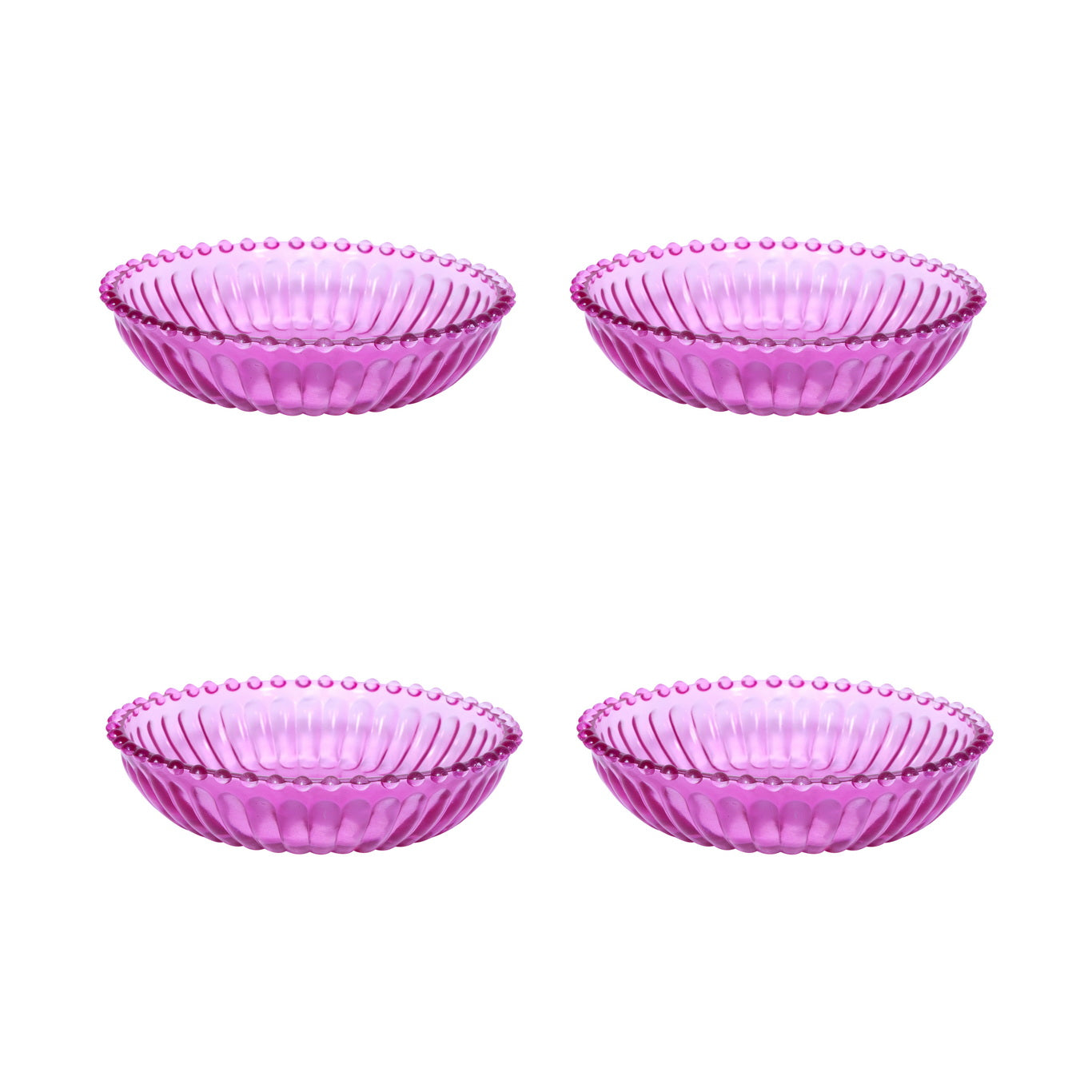Mini Table Essentials - Dotted Nibbler Pink (Set of 4)