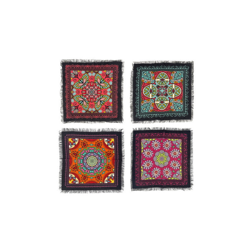 Napkin Sets - Mandala Obasi Cocktail Black (Set of 4)