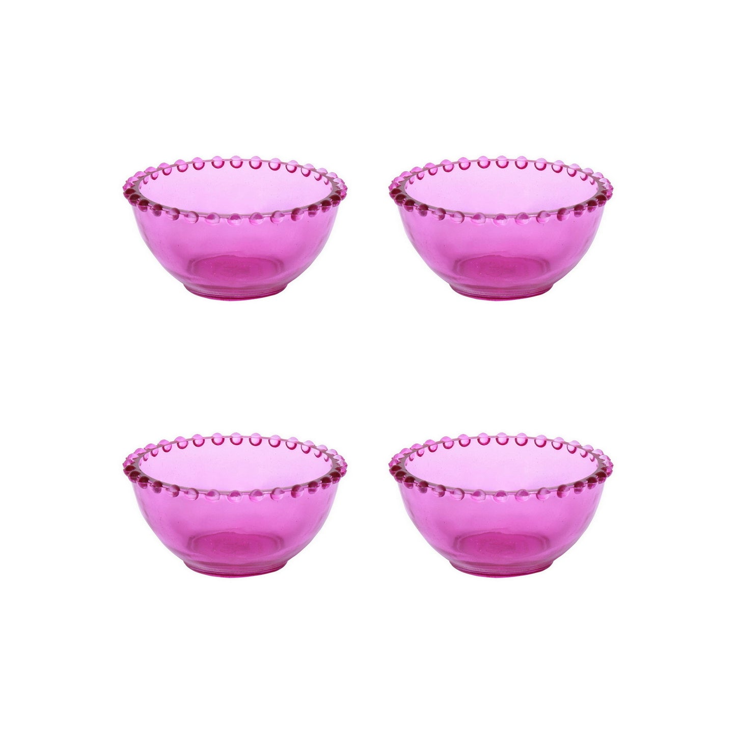 Mini Table Essentials - Dotted Midi Pink (Set of 4)