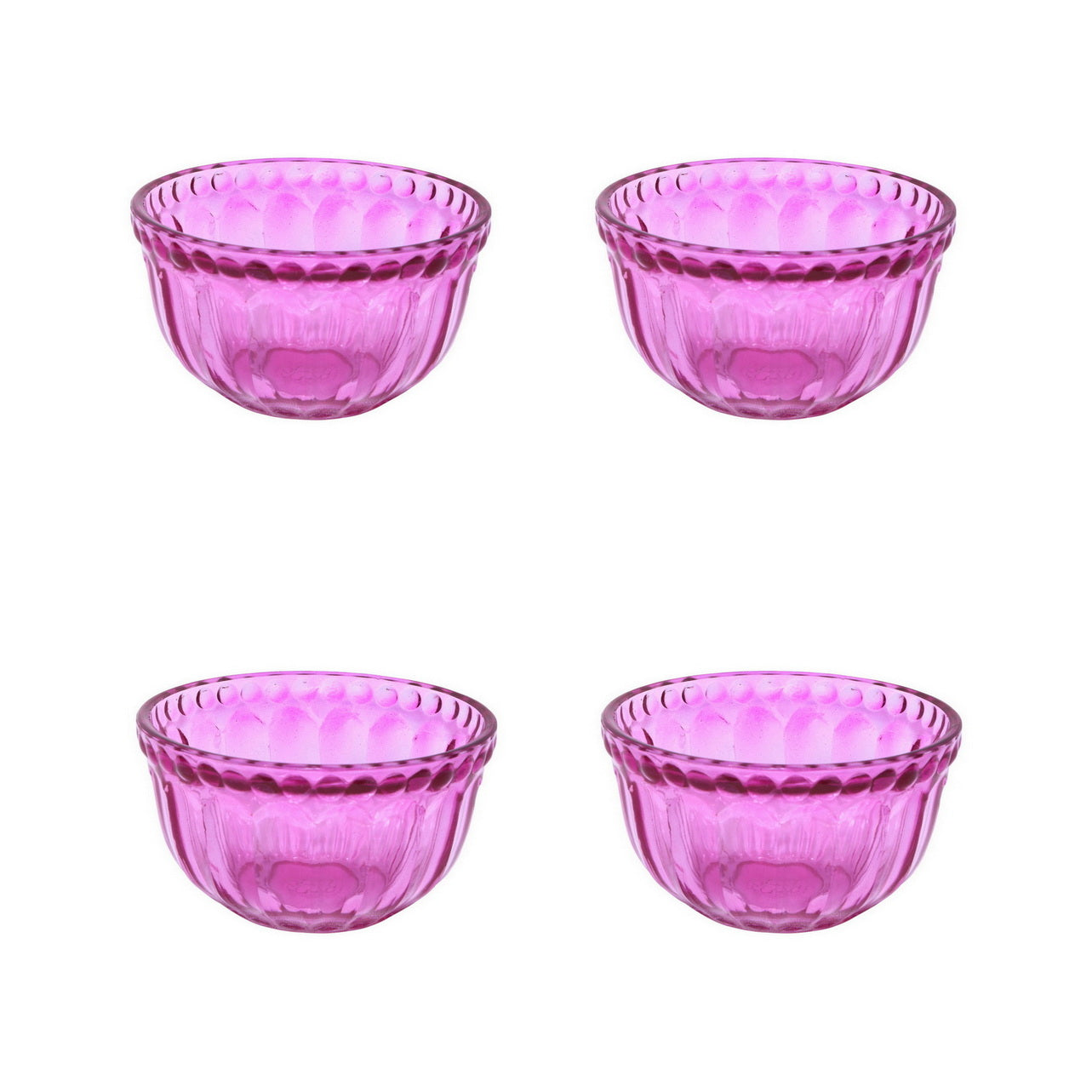 Mini Table Essentials - Dotted Soup Bowl Pink (Set of 4)