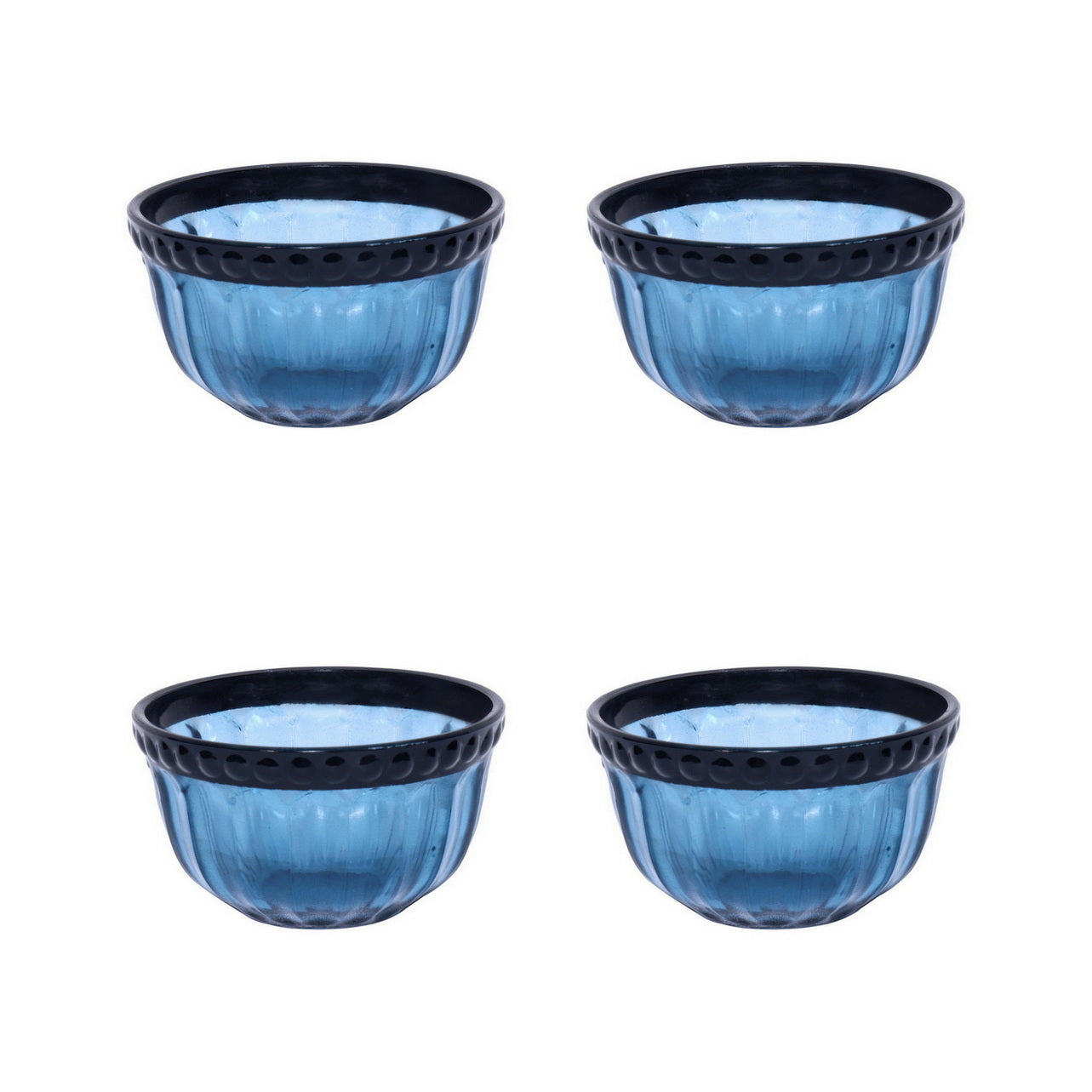 Mini Table Essentials - Dotted Soup Bowl Smoky (Set of 4)