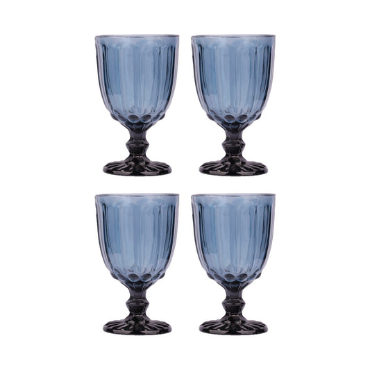 Glasses - Dotted Smoky (Set of 4)