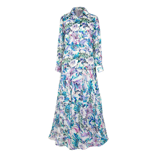 Floral  - Ivory Botanical Print Co-ord Set
