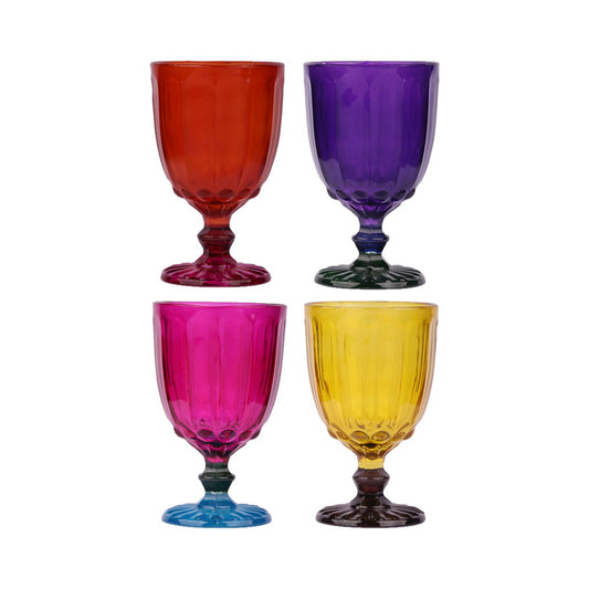 Glasses - Dotted Multicolour (Set of 4)