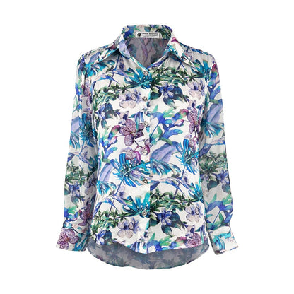 Floral  - Ivory Botanical Print Shirt