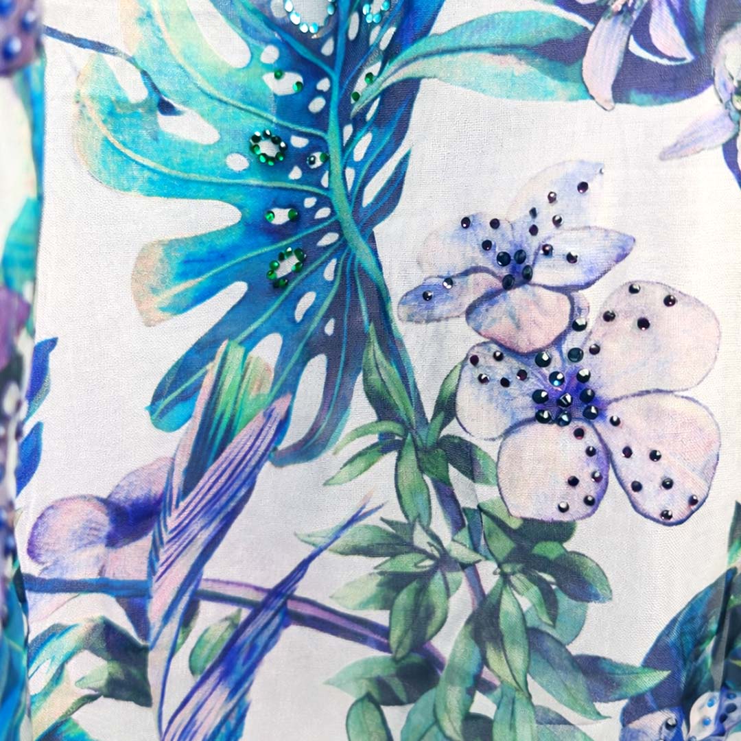 Floral  - Ivory Botanical Print Shirt