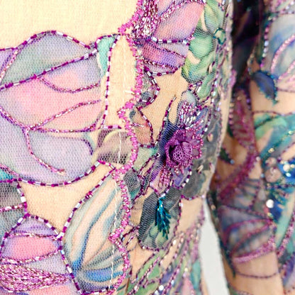 Floral  - Ivory Botanical Print Jacket & Pant Co-ord Set