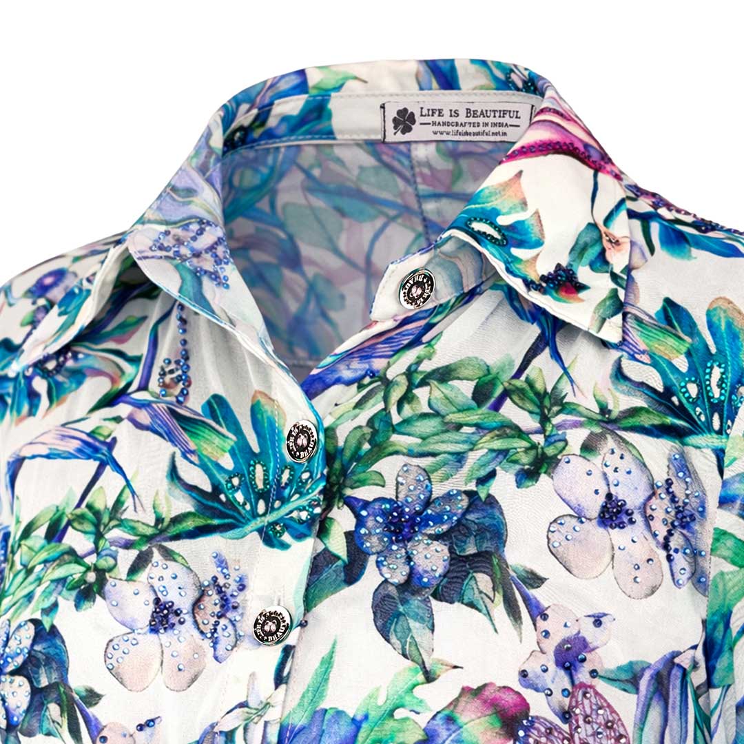 Floral  - Ivory Botanical Print Co-ord Set