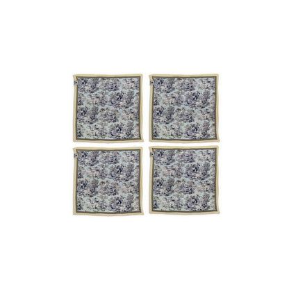 Napkin Sets - Blue Elephant Cocktail Napkin 01 (Set of 4)