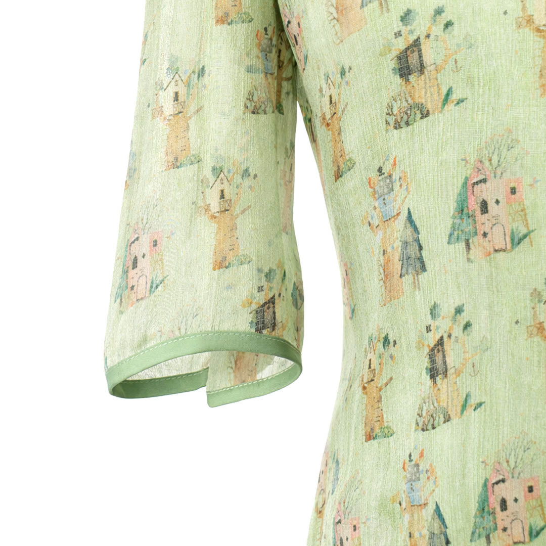 Picnic - Ruffled Shirt & Tiered Skirt Set