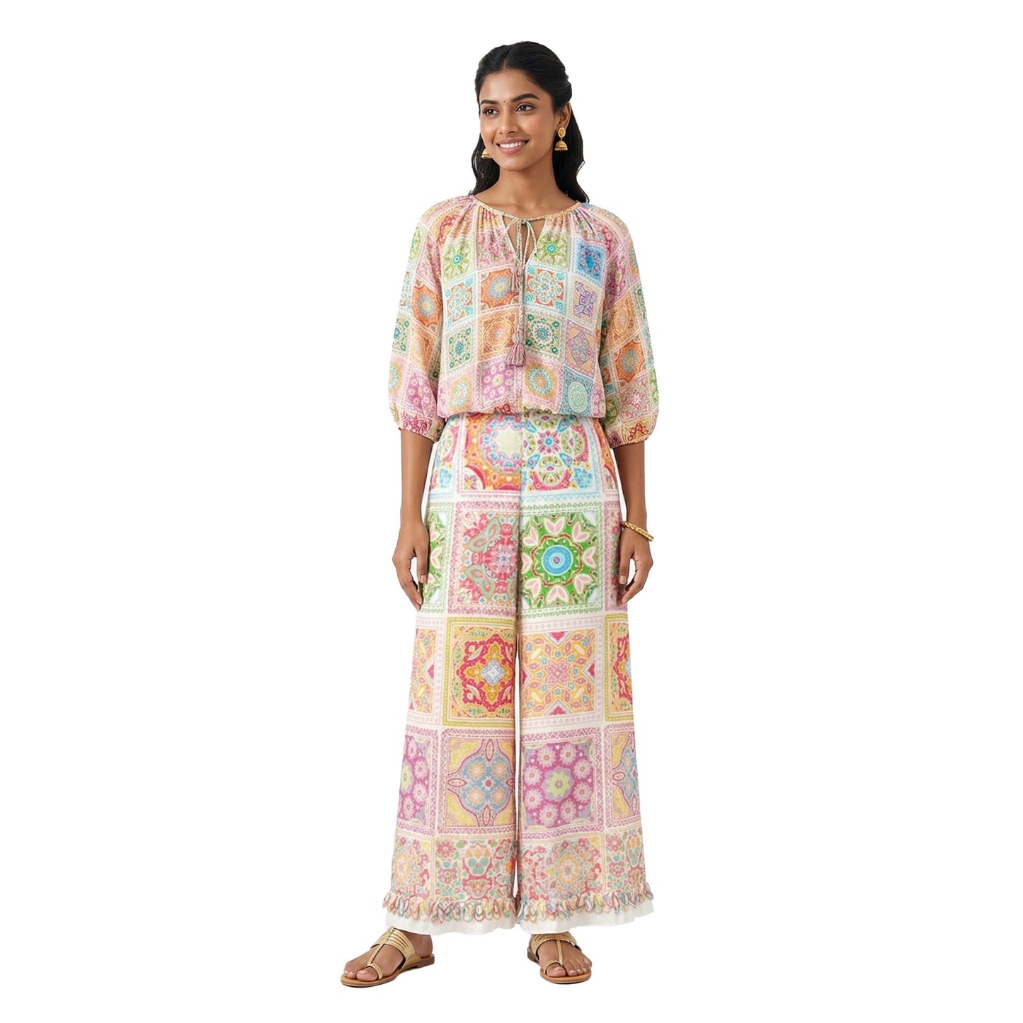 Mandala  - Multicolor Printed Co-Ord Set