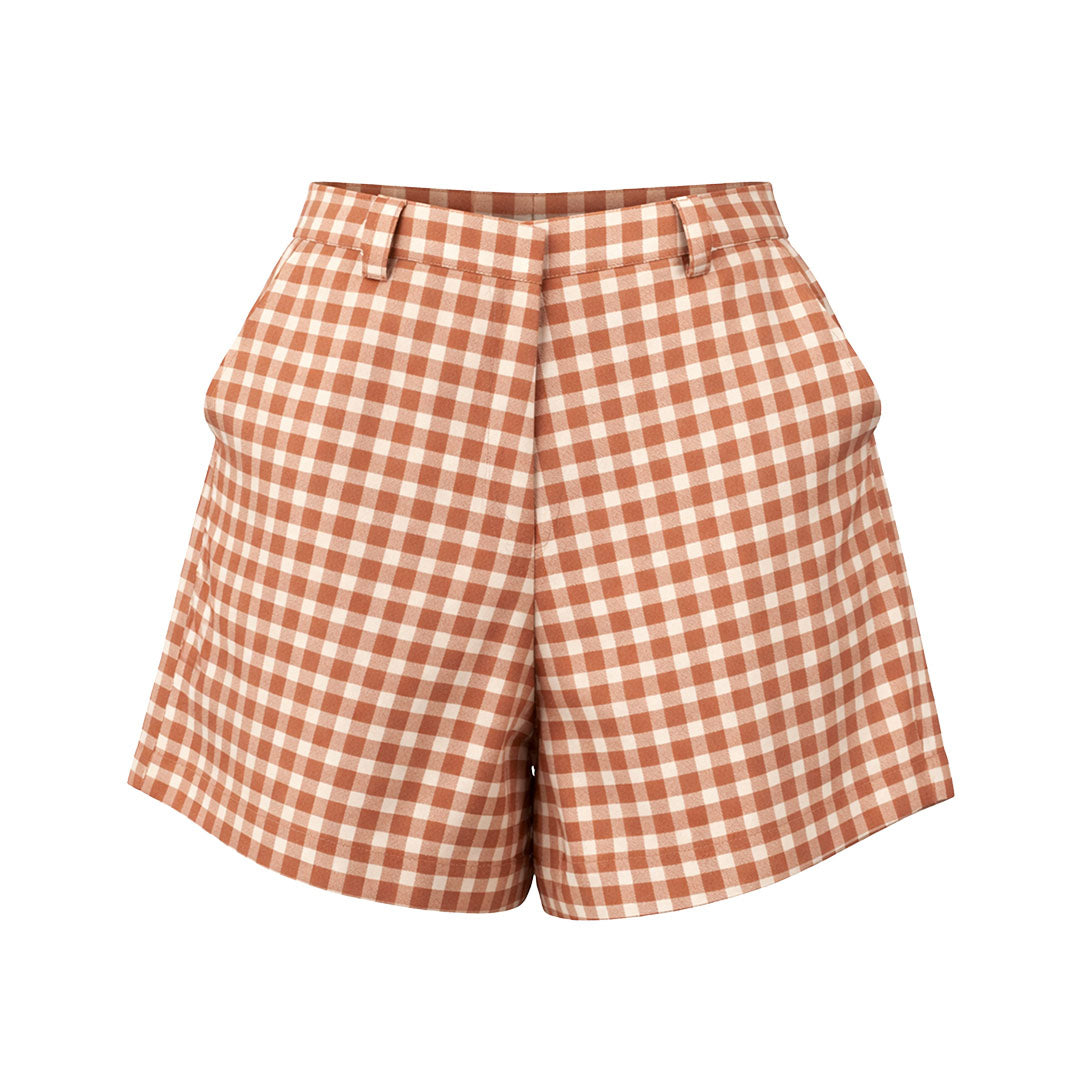 Picnic - Pleated Top & Shorts Set