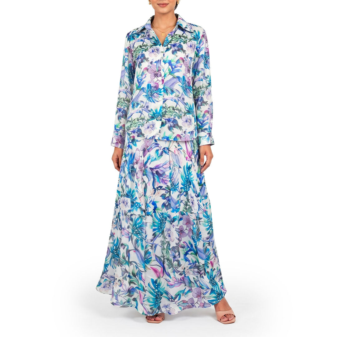 Floral  - Ivory Botanical Print Co-ord Set
