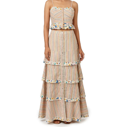 Butterfly & Birds - Skirt & Top Set