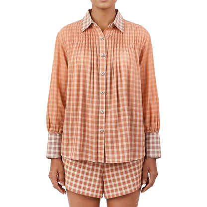Picnic - Pleated Top & Shorts Set