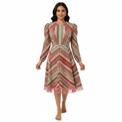Ikat Affair - Stripe Dress