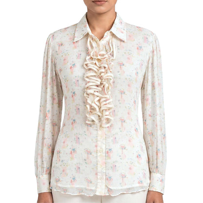Picnic - Ruffle Front Shirt