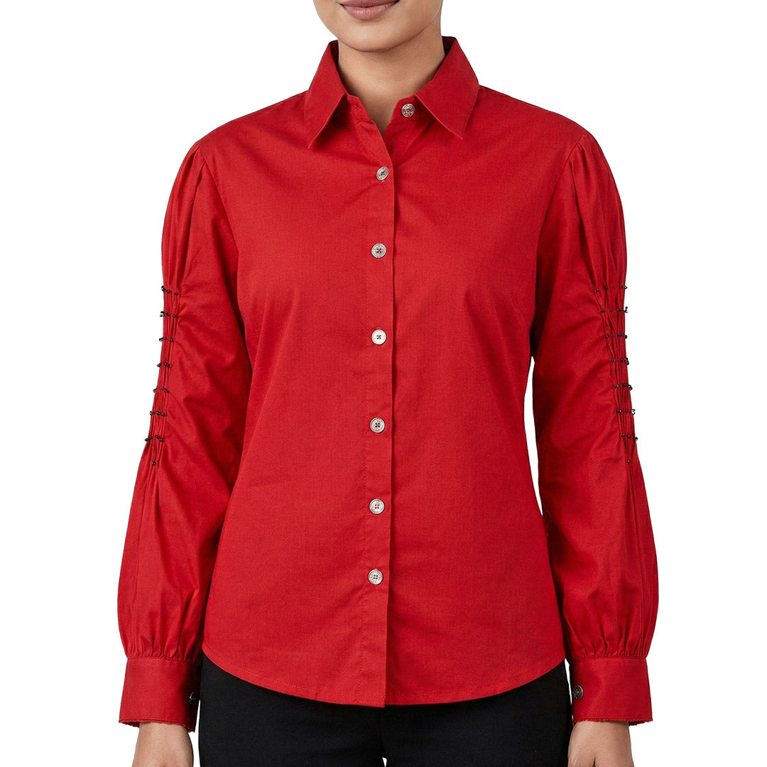 LIB Basics - Textured Sleeve Shirt