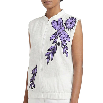 Doodle - Drop Shoulder Zip Top