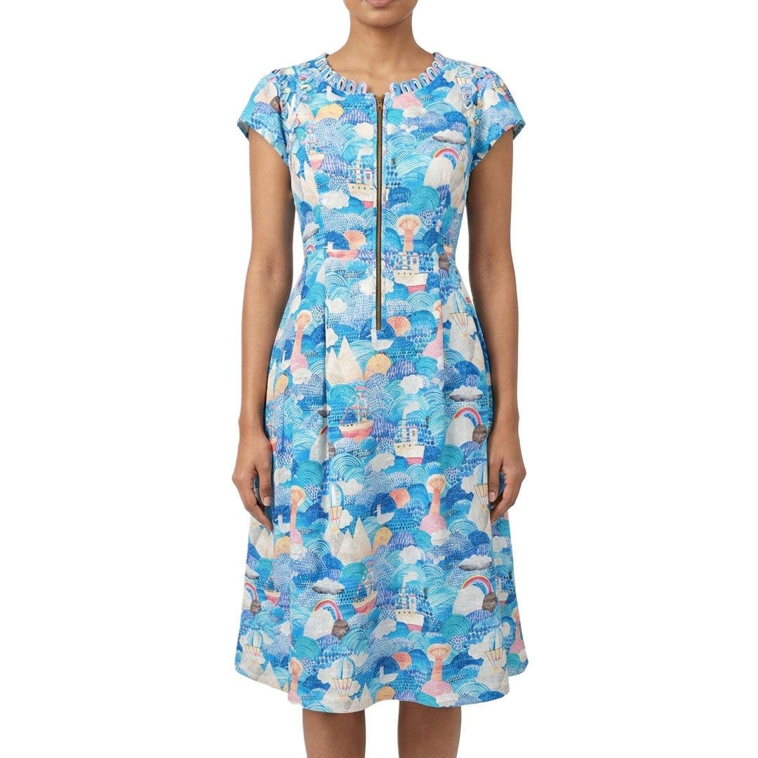 Picnic - Pleated Looped Dress