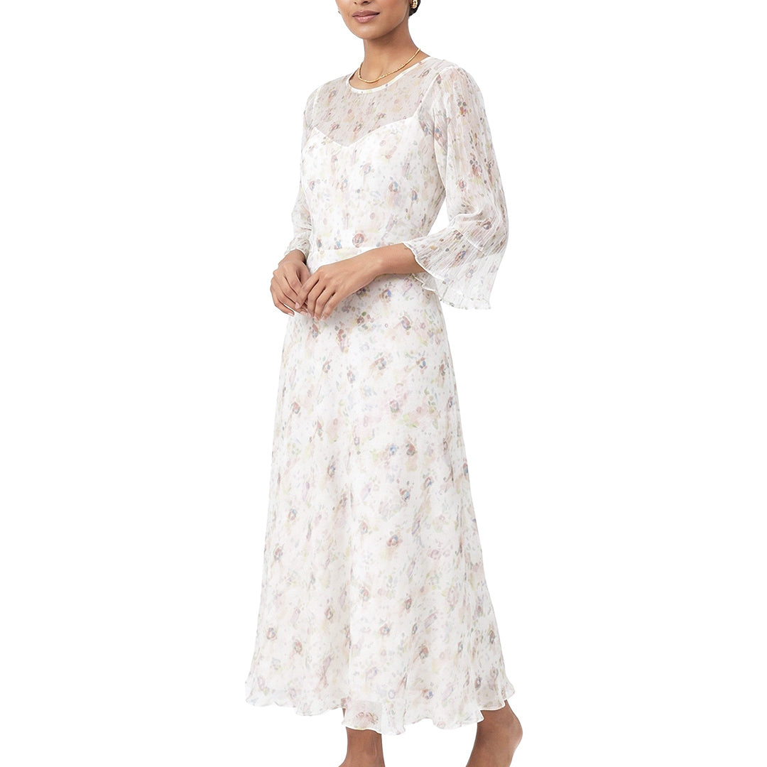 Picnic - Printed V Neck Dress