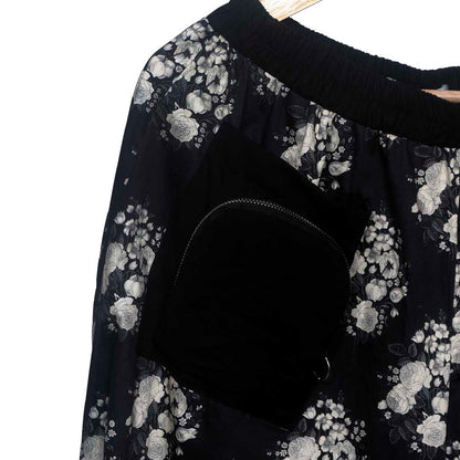 Flora & Fauna - Floral Wide Pants Black
